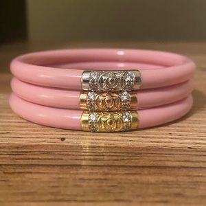 BUDHAGIRL Pink Three Kings All Weather Bangles